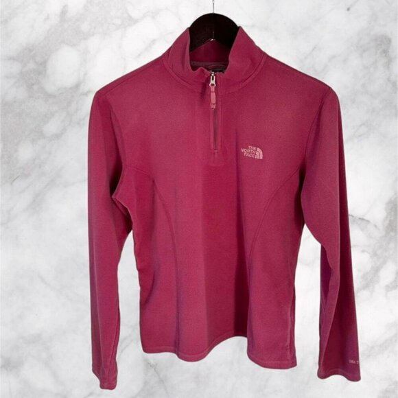 The North Face TK100 Ladies pink microfiber fleece long sleeve mock neck Medium - Picture 6 of 6